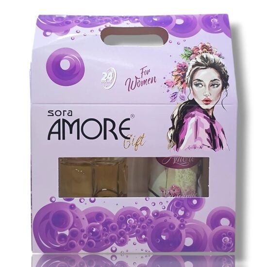 AMORE Set Caseta Cadou Dama Deo Spray 150 ml + Apa de Toaleta 100 ml Engros