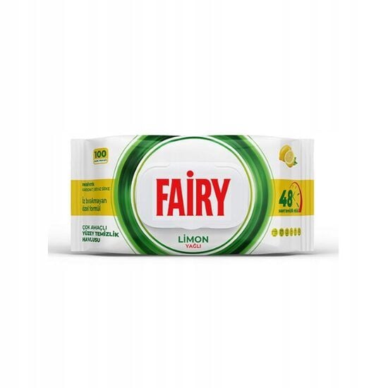 Șervețele umede universale Fairy Lemon, lămâie, 100 buc. Engros