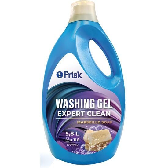 Detergent lichid de rufe universal Frisk Expert Clean, săpun de Marsilia 5,8 l, 116 spalari Engros