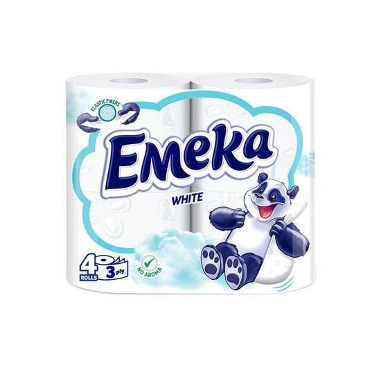 Hârtie igienică Emeka White, 4 role Engros