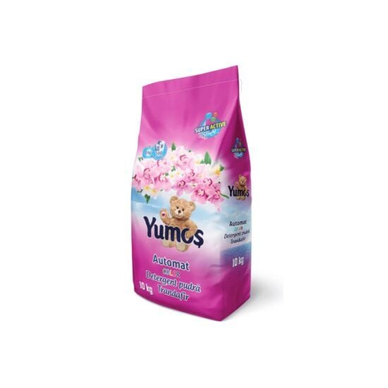 Detergent de rufe pudra Yumos Trandafir, Color, 10kg,100 spalari Engros