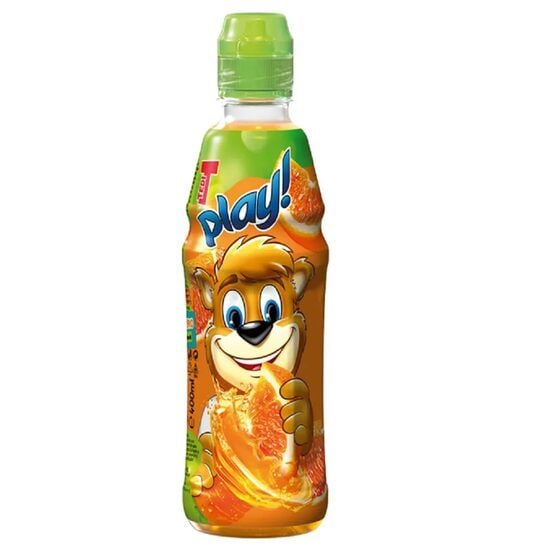 Suc necarbonatat Play de morcovi, portocale rosii, lamaie verde si mere Tedi,  0.4 L, SGR Engros