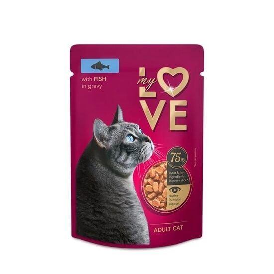 Hrana Umeda Pisici Adulte Peste In Sos Plic My Love 85g Engros