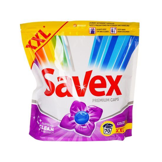 Detergent Capsule Savex Color, 70 Capsule Engros