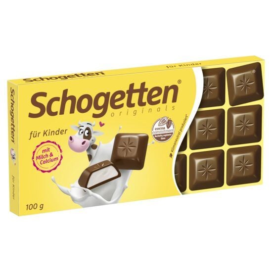 Schogetten Ciocolată cu lapte pentru copii – 100g Engros