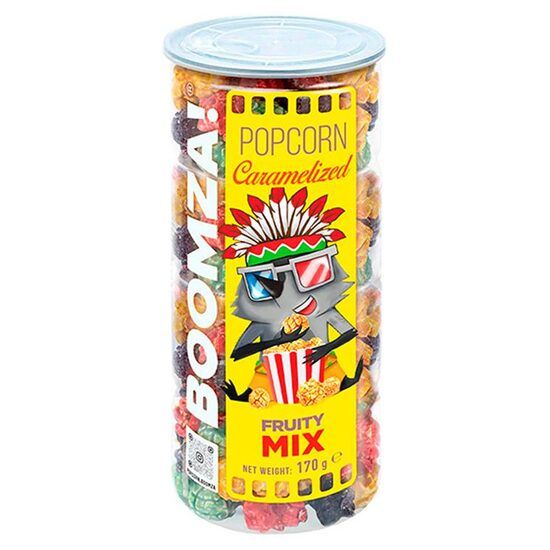 Popcorn caramelizat cu aroma de fructe Boomza, 170g Engros