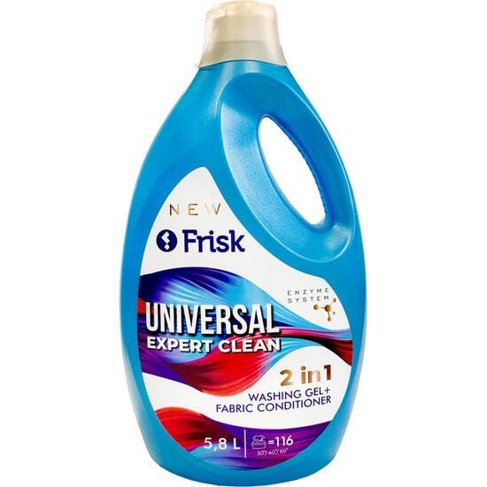 Detergent lichid universal Frisk Expert Clean 5,8 l, 116 spalari Engros
