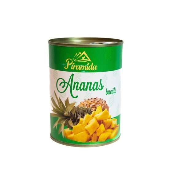 Compot ananas cuburi Piramida 565g Engros