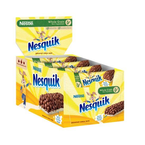 Baton de cereale Nestle Nesquik cu baza de lapte, 25g Engros