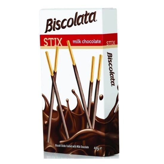 Stixuri cu ciocolata cu lapte Biscolata, 40g Engros