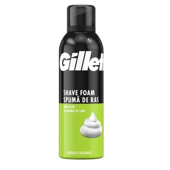Spuma de ras Gillette Classic pentru barbati cu parfum de Lime, 200 ml Engros