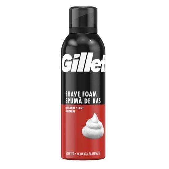 Spuma de ras Gillette Classic cu parfum Original, 200 ml Engros