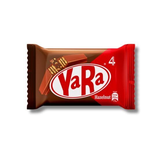 Napolitana glazurata cu crema de alune Yara, 35g Engros