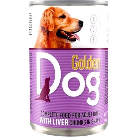 Conserva hrana umeda GOLDEN DOG pentru câini cu ficat în sos 1,24 kg Engros