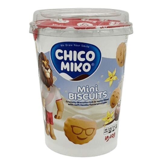 Mini Biscuiți cu Cremă de Vanilie Chico Miko 125g Engros