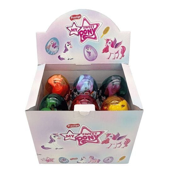 Ou cu surprize Transparent Sweety Pony 6g, Set 12 bucati Engros