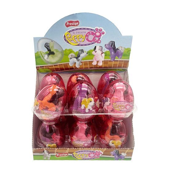 Ou cu surprize Transparent Puppy Club 6g, Set 12 bucati Engros