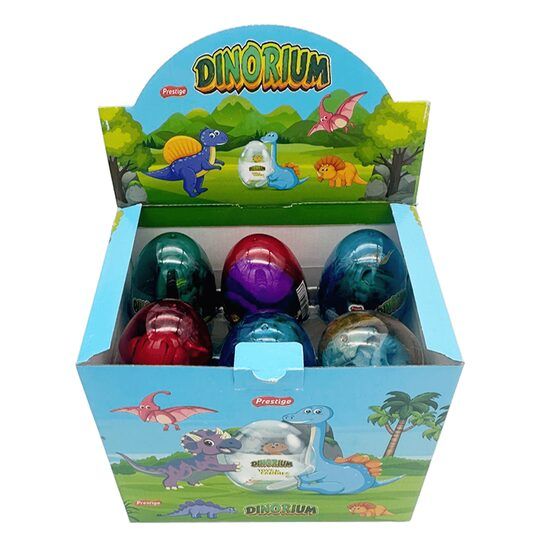 Ou cu surprize Transparent Dinorium 6g, Set 12 bucati Engros