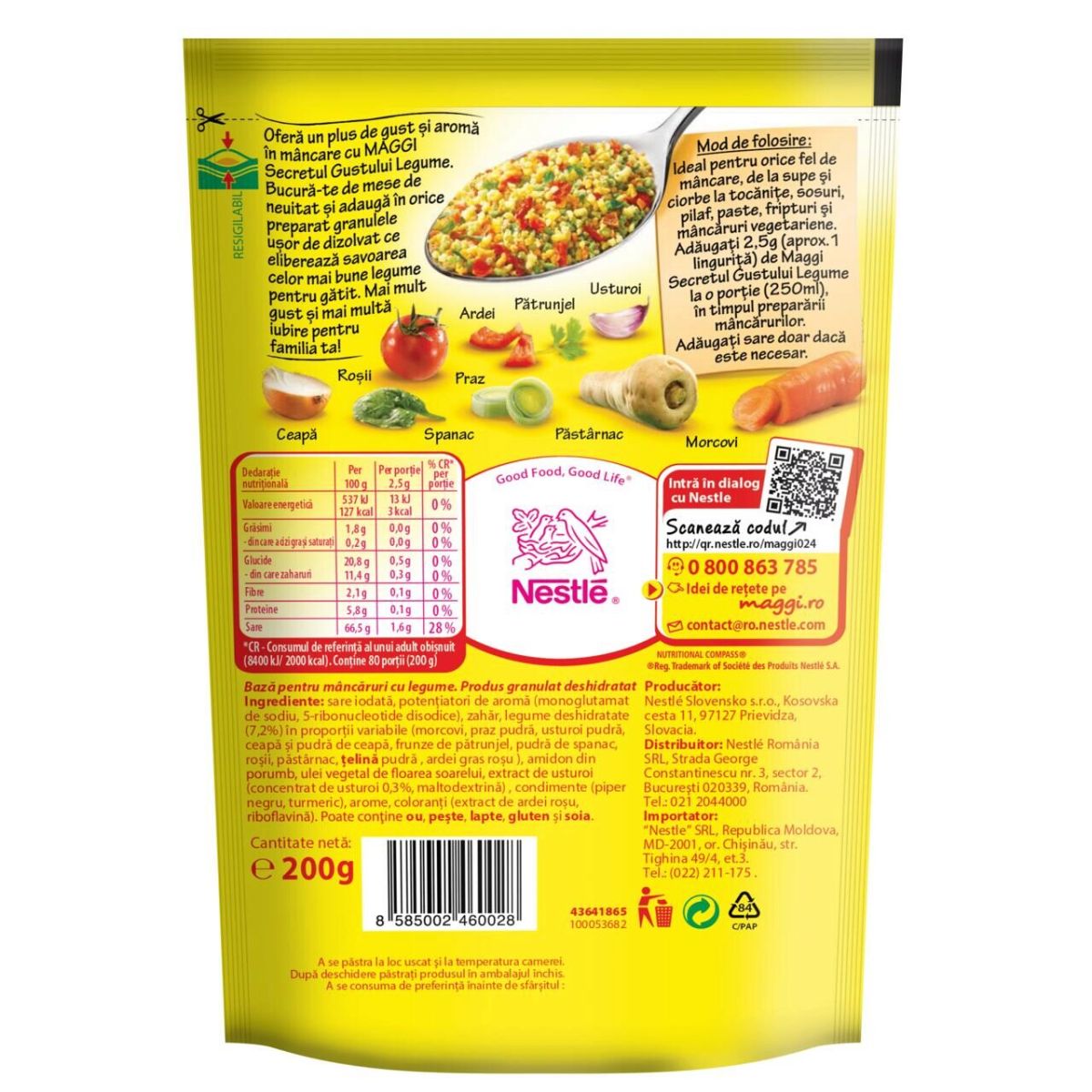 Baza pentru mancare cu legume Maggi Secretul Gustului, 200g Engros