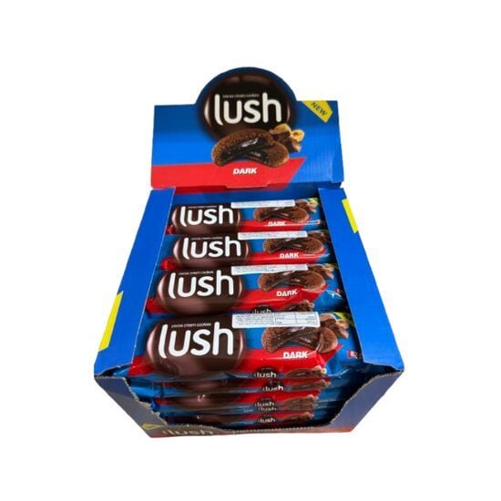 Biscuiti cacao cu crema de ciocolata Dark Lush 68 g Engros
