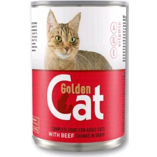 Conservă pentru pisici Golden Cat cu gust de vită, 415g Engros