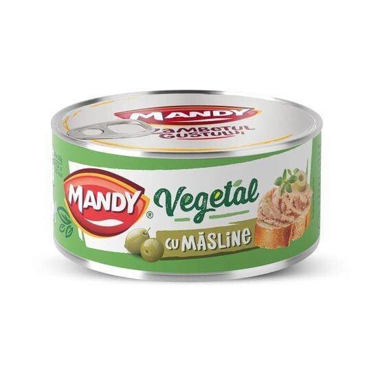 Pateu vegetal cu masline Mandy, 120g Engros