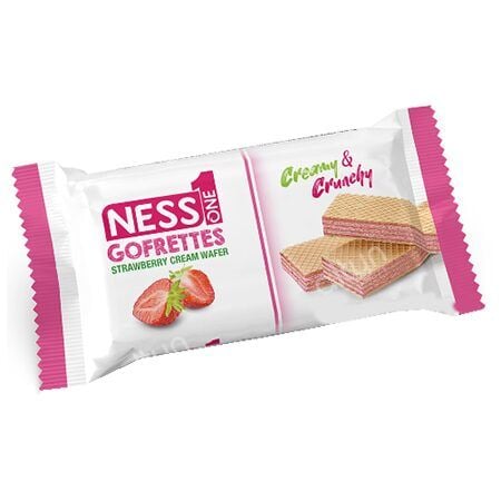 Napolitana cu crema de capsuni Ness One, 50g Engros