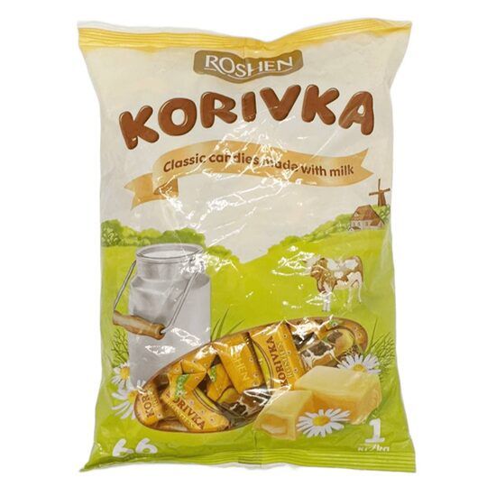 Bomboane Fondate cu Lapte Roshen Korivka, 1Kg Engros