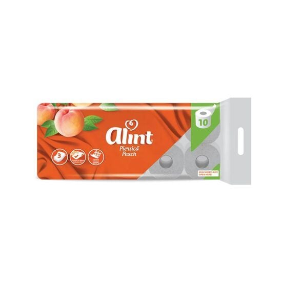Hartie igienica Alint, parfum de piersica, 3 straturi, 10 role Engros