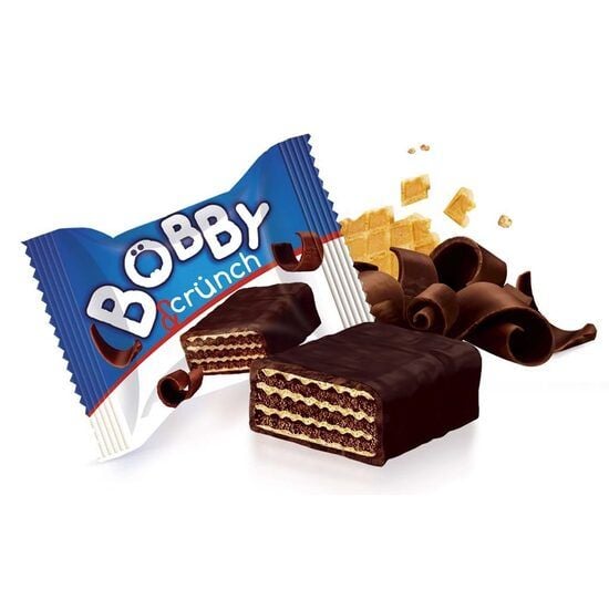 Napolitana Bobby&Crunch cu umplutura de cacao si arahide ABK, 1,2kg Engros