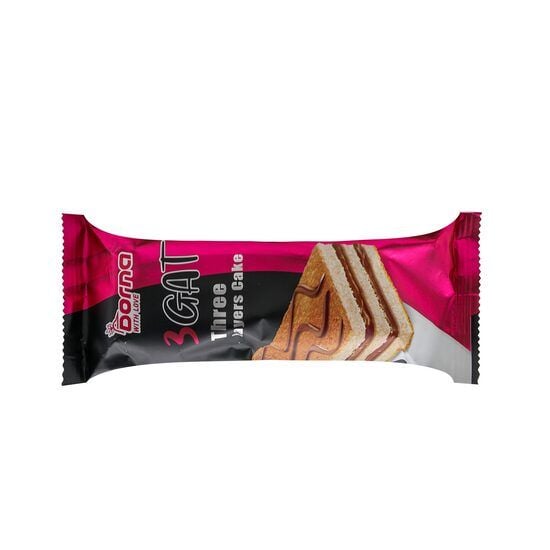 Prajitura in 3 straturi cu crema de cacao si vanilie Dorna, 60g Engros