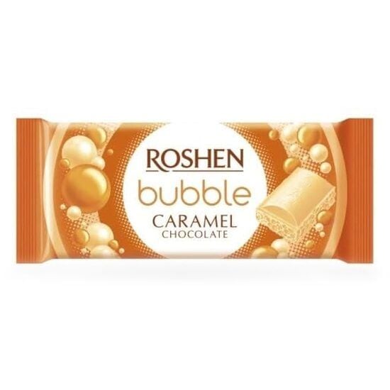 Ciocolata aerata cu caramel Roshen Bubble, 80 g Engros