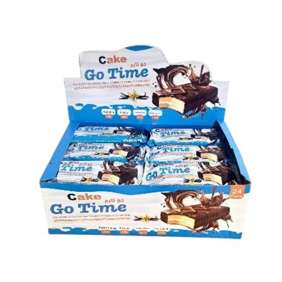 Prajitura cu umplutura de vanilie si glazura Cake Go time 40g Engros