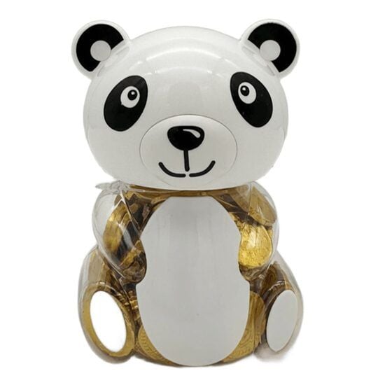Banuti de ciocolata Animal Panda, 2.5g, 100 bucati cutie Engros