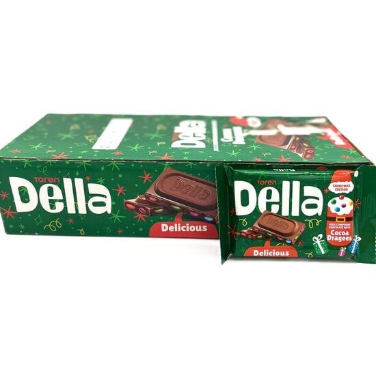 Tableta de ciocolata cu drajeuri Toren Della, 52g Engros