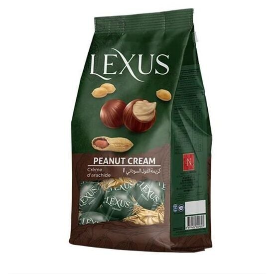 Lexus, praline de ciocolata cu crema de arahide, 1000g Engros