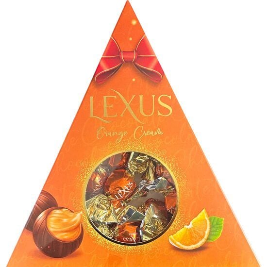 Lexus, bomboane de ciocolata cu crema de portocale, triunghi, 120g Engros