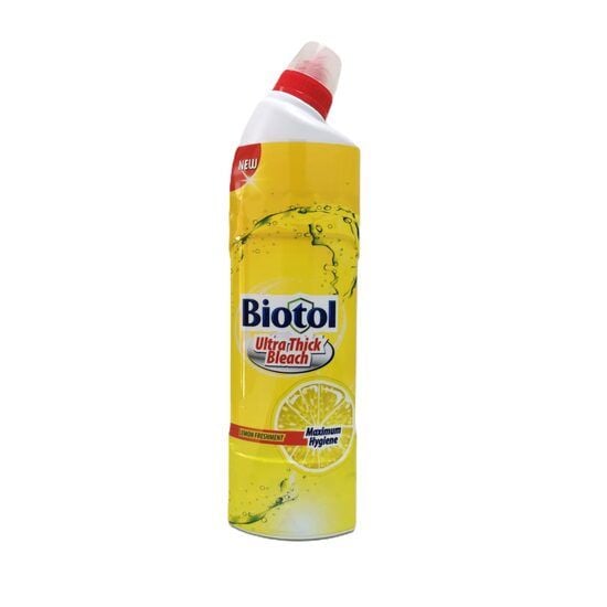 Gel dezinfectant pentru toaleta cu clor si aroma de lamaie Biotol Ultra Thick Bleach, 750ml Engros