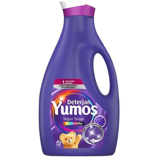 Yumos Yogun Terapi Mov detergent lichid pentru rufe colorate, cu Perwool, 2520ml, 42 spalari Engros