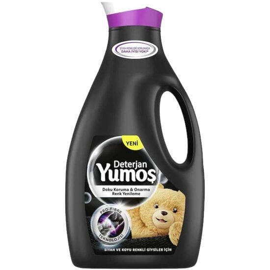 Yumos Pro Fiber Black detergent lichid pentru rufe negre sau inchise la culoare, cu Perwool, 2520ml, 42 spalari Engros
