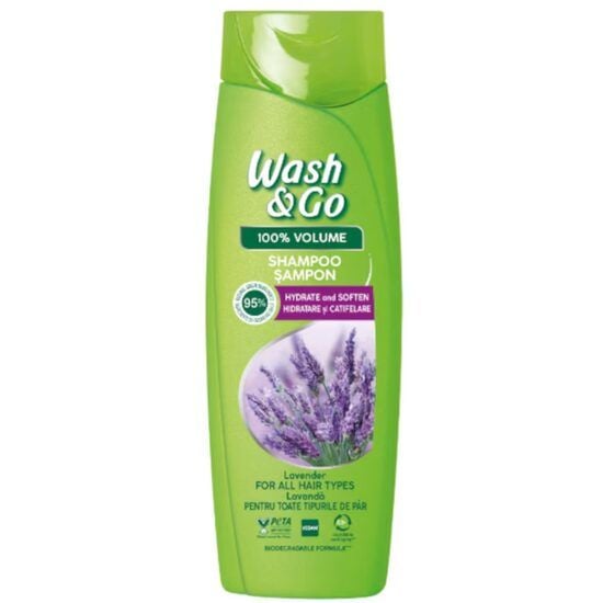 Sampon Wash&Go pentru toate tipurile de par cu extract de levantica,180 ml Engros