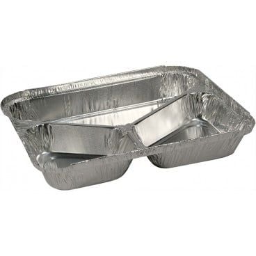 CASEROLE ALUMINIU CU 3 COMPARTIMENTE (100buc/set)