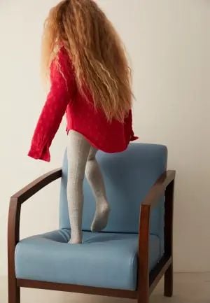 Dres fetițe Penti Pretty ,,Karina\'\', bumbac- imprimeu tricotat, culoare gri deschis Engros