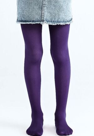 Dres penti copii ,micro 40 den, mat, opac, mov, Engros