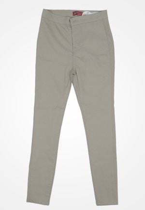 Blugi Damă Skinny Talie înaltă – Material Elastic, Subțire, Culoare Crem,Engros
