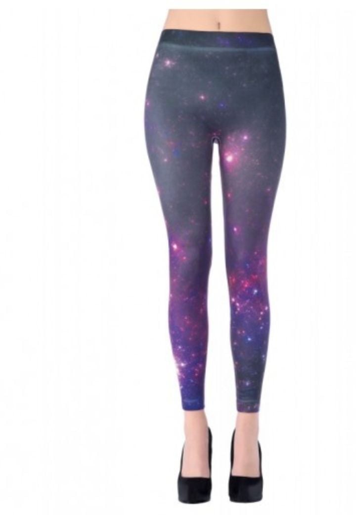 Colanți Penti Galaxy Mov – Design cosmic, material subțire și confort total,Engros