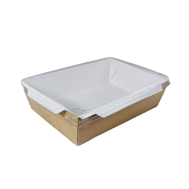CASEROLE MENIURI DIN CARTON CU CAPAC 2 COMPARTIMENTE 198x138 mm(50BUC/SET)
