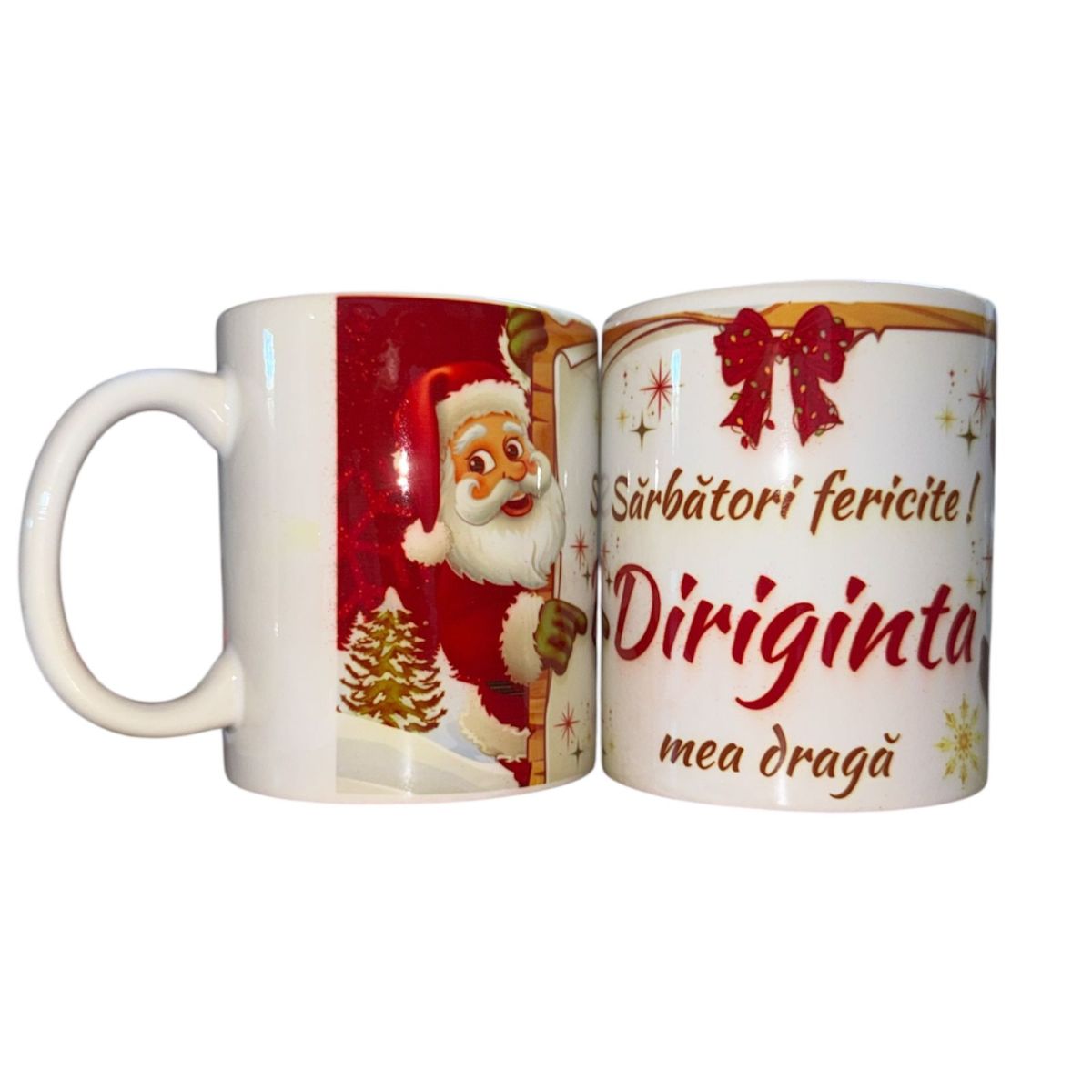 Set căni Crăciun ,en gros ,pentru Diriginta 12/set 330ml