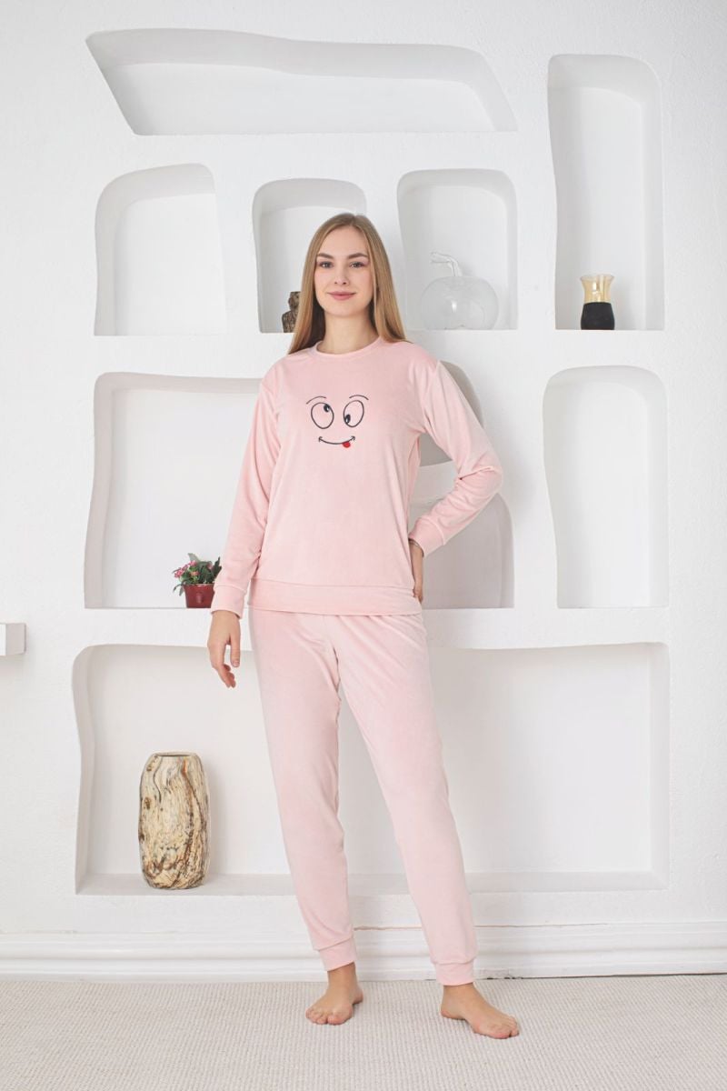 PIJAMA DAMA BAKI CATIFEA ENGROS COD 106