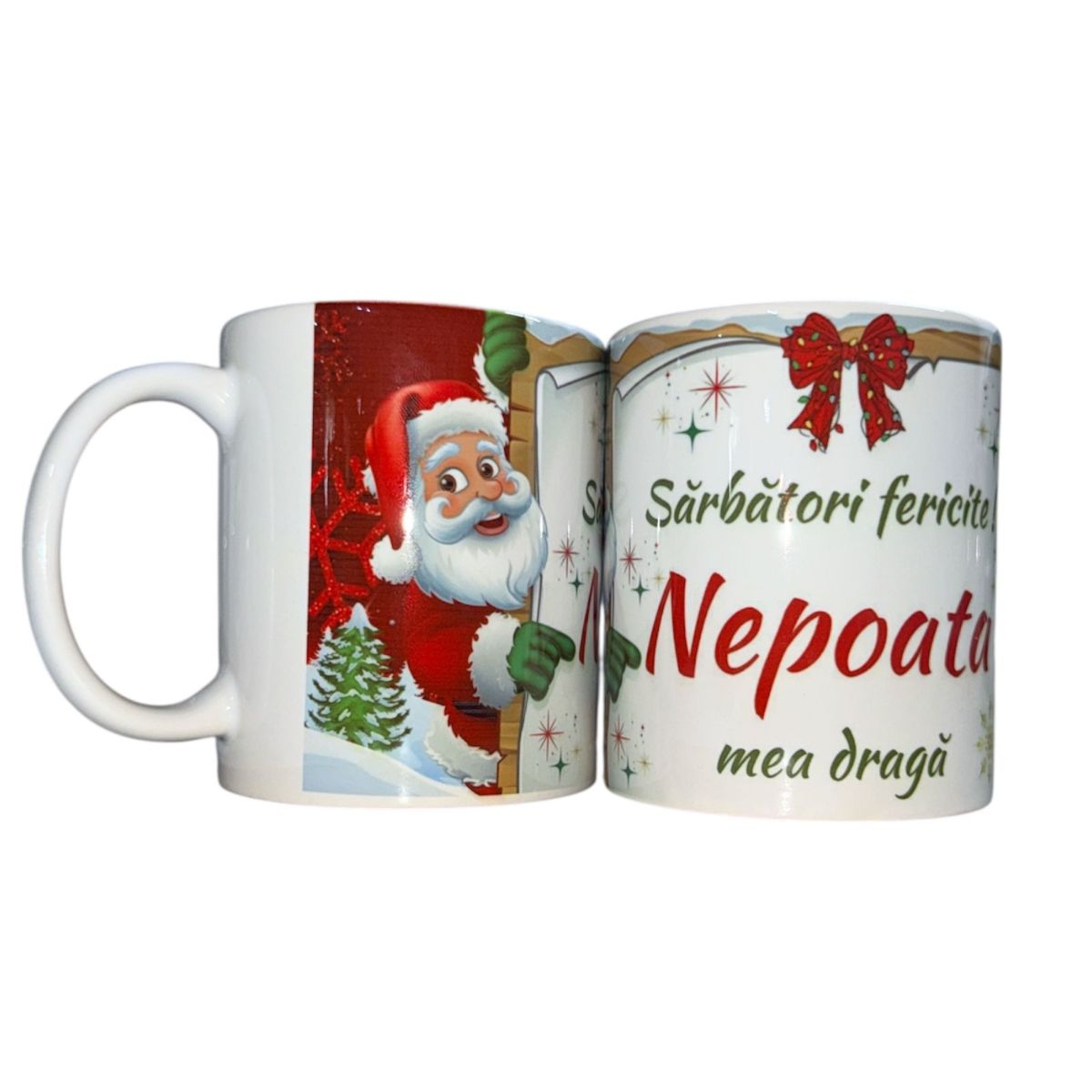 Set căni Crăciun ,en gros ,pentru Nepoata 12/set 330ml